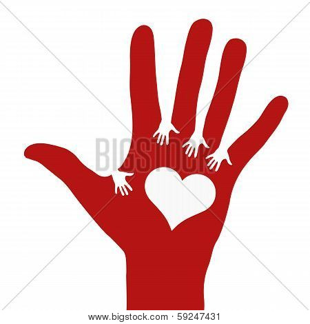 Hands Reaching Each Other