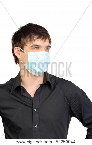 Man In Flu Mask