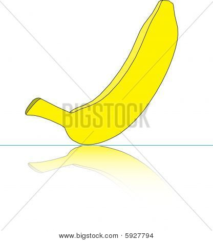 Una Banana con riflessione