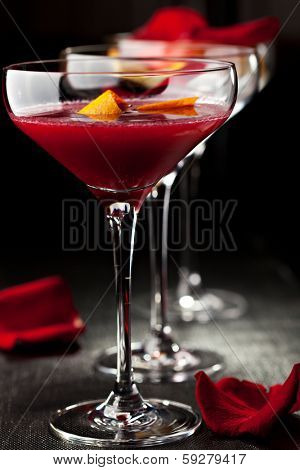 Bitter Sweet Cocktail - Gin, Campari and Berry Syrup
