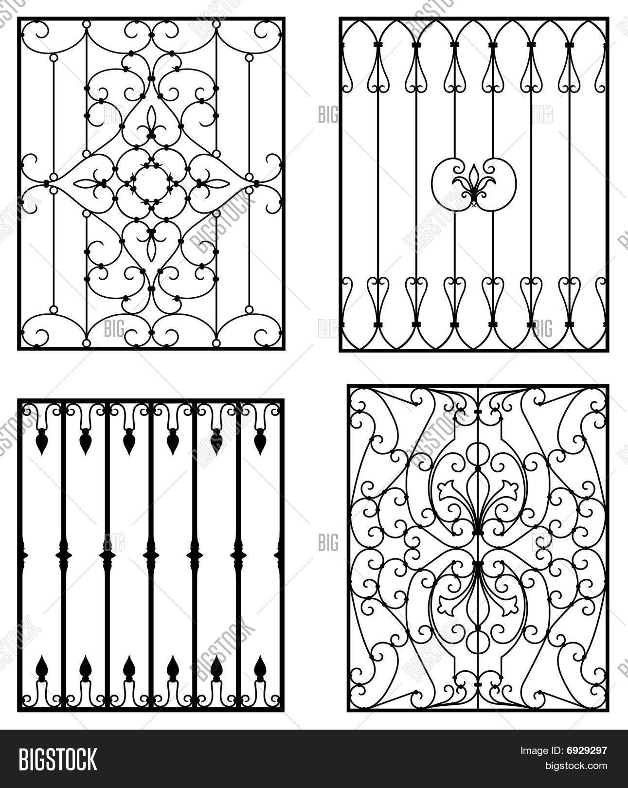 Wrought Iron Vector & Photo (Free Trial) | Bigstock