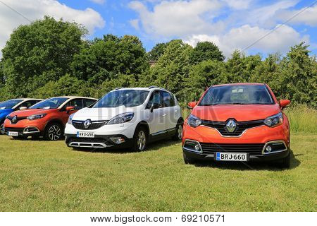 New Renault Captur And Scenic Xmod Cars On Display