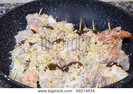 Kebabs Of Fresh Fish