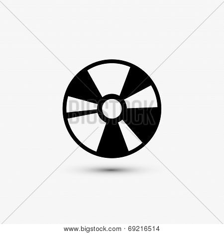 Vector black web icon on white background. Eps10