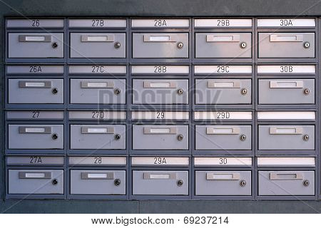 metal postal locker