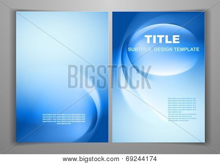 Blue Business Front and Back Flyer Template