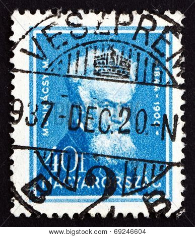 Postage Stamp Hungary 1932 Mihaly Munkacsy, Hungarian Painter