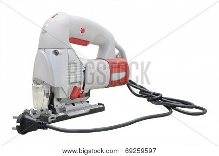 fretsaw under the white background