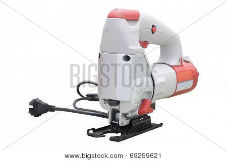 fretsaw under the white background