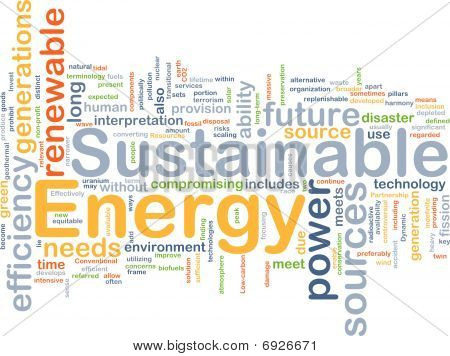 Concept de fond de l'énergie durable
