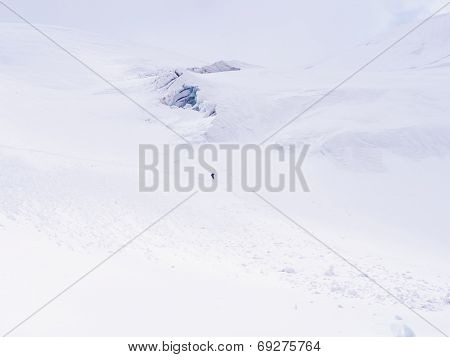 Skier at the mountains