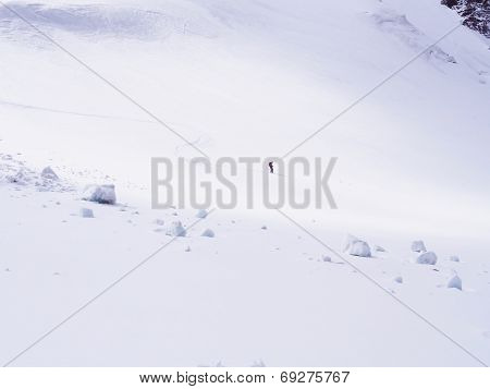 Skier at the mountains