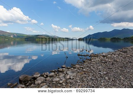 Derwent Water Lake District Cumbria England uk near Keswick