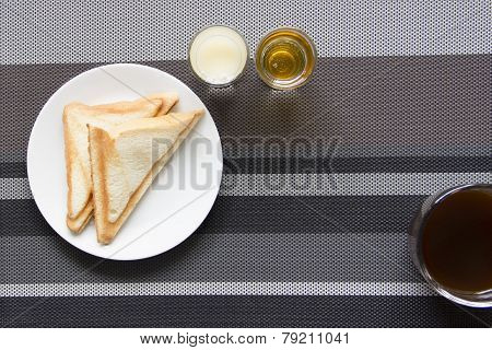 Easy Breakfast With Black Coffee