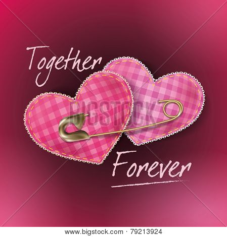 Greeting card for Valentine's Day