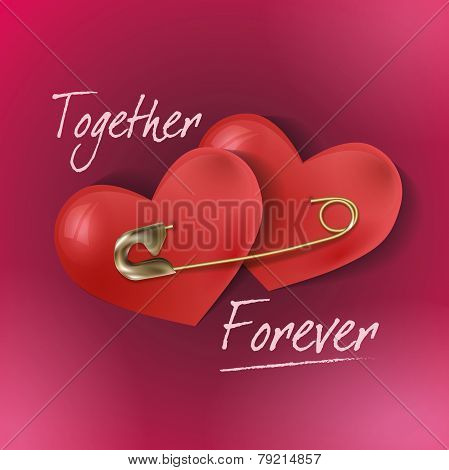 Greeting card for Valentine's Day