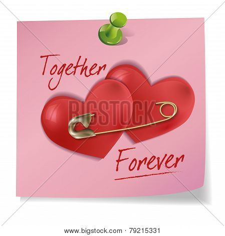 Greeting card for Valentine's Day