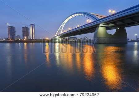Apollo bridge in Bratislava.
