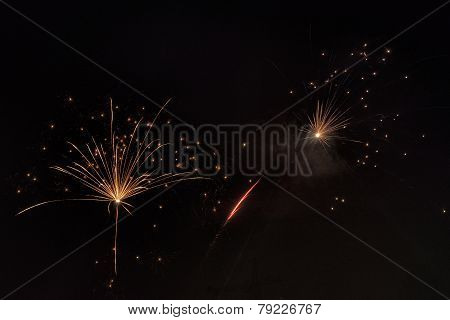 Fireworks at new years day