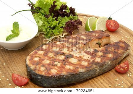 salmon steak