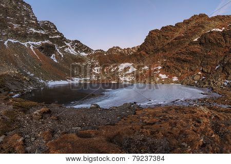 Caltun Lake In Fagaras Mountains