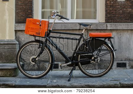Bicycle With Orange Accents