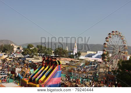 View From the top Of The City Of Pushkar
