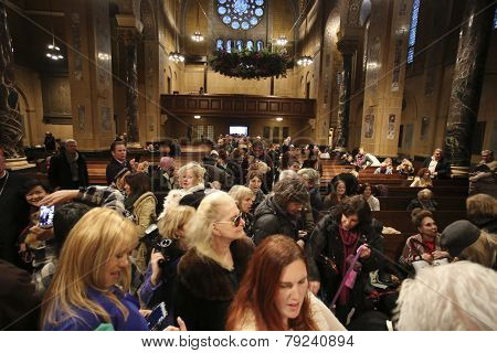 Line of pet owners await blessing