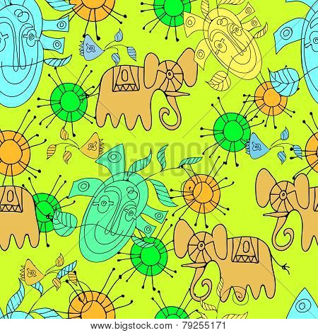 Vector pattern  decorative ethnic ornament