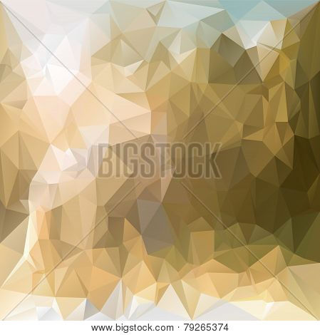 Vector Polygonal Background - Triangular Design In Desert Sand