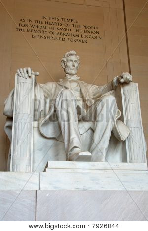 Estátua de Abraham Lincoln no Lincoln Memorial
