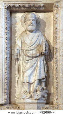 SPLIT, CROATIA - FEBRUARY 19: Saint Mark the Evangelist, altar in the Cathedral of St. Domnius in Split on February 19, 2011.