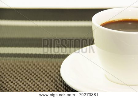 Half Coffee On Pattern Napery