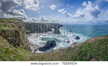 bedruthan steps panorama