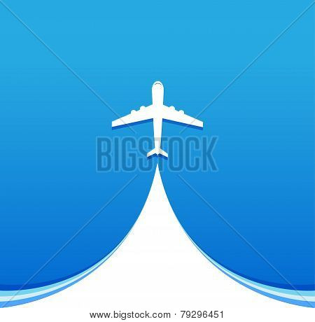 Air plane flying