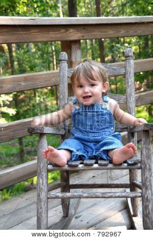 blau insgesamt Baby in rocker