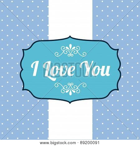 love design over  dotted  background vector illustration