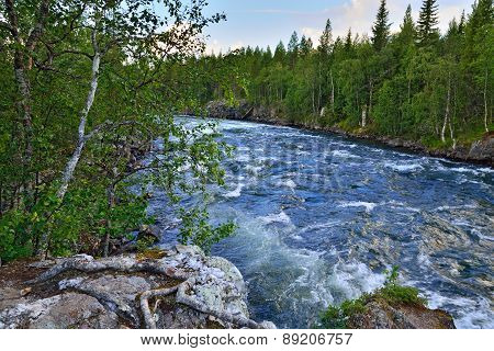 Umba River. Kola Peninsula, Russia