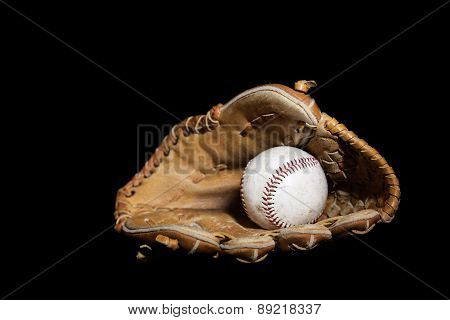 Baseball Glove And Ball