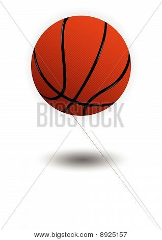 Ilustración del vector de baloncesto.