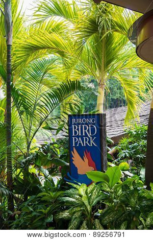 Singapore - AUGUST 3, 2014: Entrance to Jurong Bird Park on August 3 in Singapore, Singapore. Jurong Bird Park is a popular tourist attraction in Singapore