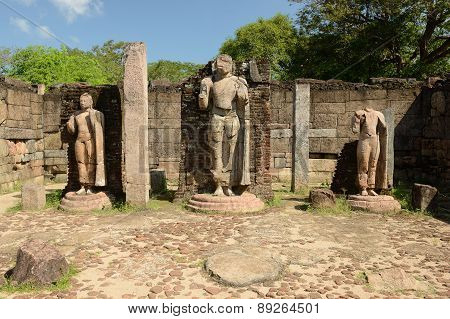 Polonnaruwa Ruin, Hatadage Ruins, Sri Lanka