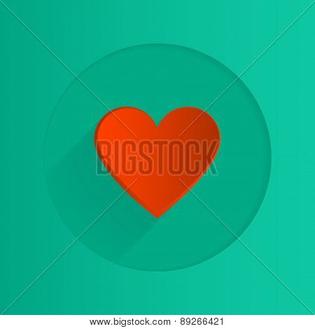 vector flat heart icon