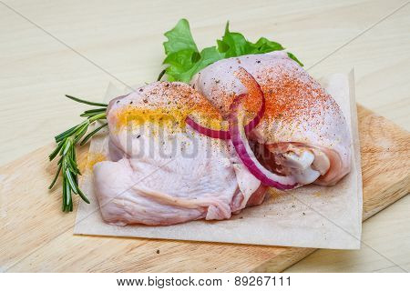 Raw Chicken Thights