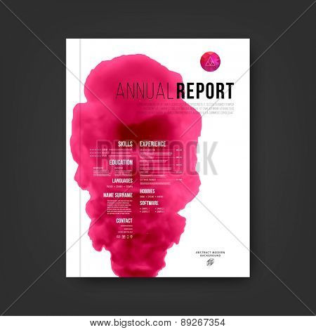 Abstract Vector Color Cloud Background. Paint Fluid. Colorful Smoke. Isolated Ink in Water. Liquid Ink or Paint for Banners, Cards, Posters, Annual Reports and Placards Designs. Vector Template.