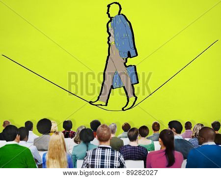 Risk Management Insurance Safety Unsteady Concept