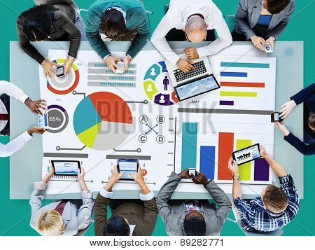 Bar Graph Chart Data Information Infographic Report Concept