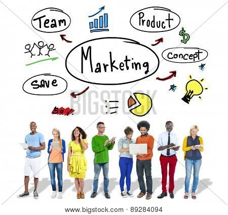 Marketing Strategy Team Business Commercial Advertising Concept