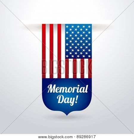 Memorial Day design over  background vector illustration