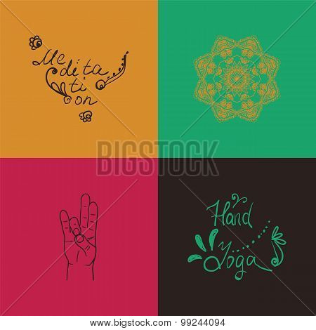 Element yoga Prithivi mudra hands